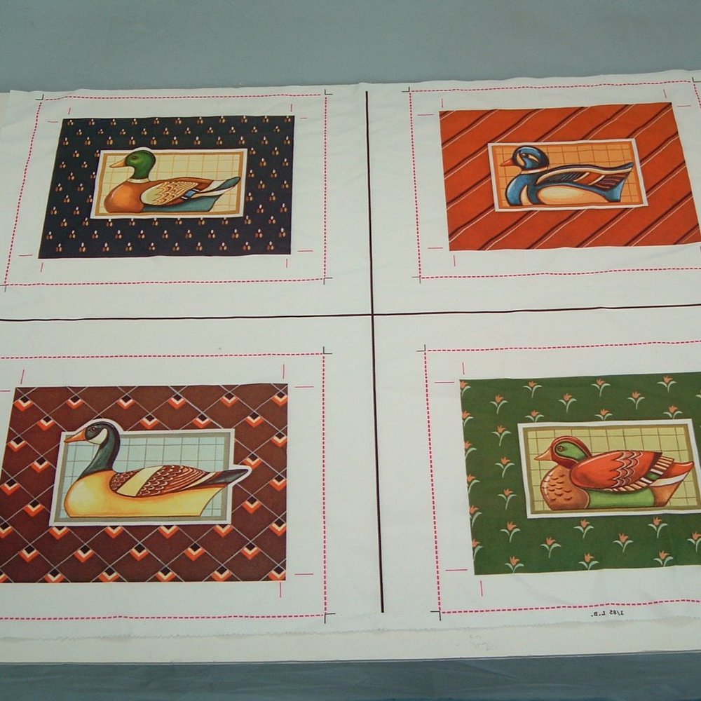 The creative circle vintage craft kit no 1778 decoy ducks fabric pictures